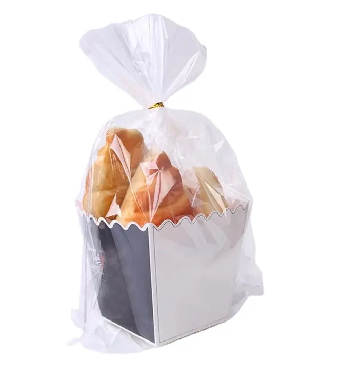 high grade open top glassato sacchetti di plastica peril pane tostato