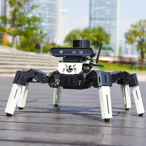 18 DOF Muto RS biyonik bionic pod robot ile 18 adet 35KG seri otobüs servolar Jetson NANO ahududu Pi 5 için ROS2 dayalı