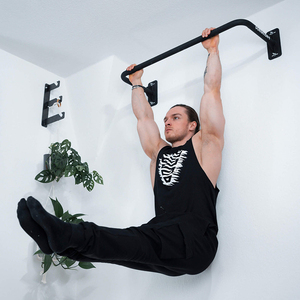 MKAS Calisthenics sağlam çelik konstrüksiyon duvar veya tavan takılabilir çekme çubuğu dahil vidalar ve dübeller Bar yukarı çekin - Product Image 6