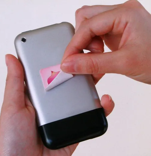 Limpador de tela do smartphone impressão digi limpo tela do smartphone visualização mais limpa adesivo