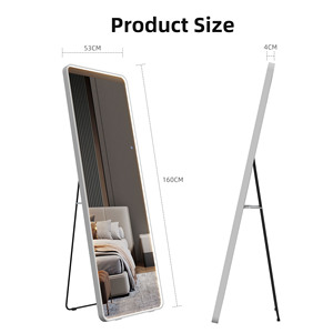 Pantalla táctil inteligente con iluminación regulable de 3 colores personalizada, salón de belleza de gran tamaño con luz Led de pie - Product Image 6