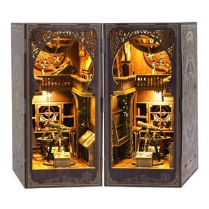 Nhà Sản Xuất Của Hot Bán DIY Cuốn Sách Nook Kit Mini Bằng Gỗ <span class=keywords><strong>3D</strong></span> Câu Đố Đồ Chơi Với Ánh Sáng Ban Đêm Thủ Công Mỹ Nghệ Và Mô Hình Đồ Chơi - Product Image 3