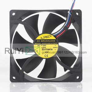 ADDA 5V 12V 48V DC24V 0.30A AC EC 9025 90X90X25MM 9CM Regulación de velocidad Control de temperatura Pwm de 4 cables Ventilador de refrigeración de la AD0924XB-A7BGP - Product Image 2