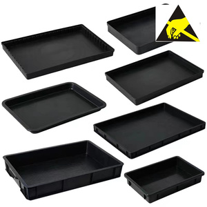 In vendita contenitore tondo Anti statico scatole di cartone <span class=keywords><strong>Case</strong></span> Bin fodere scatola Esd vassoio materiale