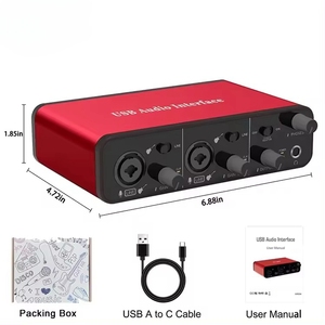 Nueva guitarra móvil PCB 24bit/192kHz frecuencia de muestreo M pista de audio doble universal home studio grabación tarjeta de sonido interfaz de audio - Product Image 5