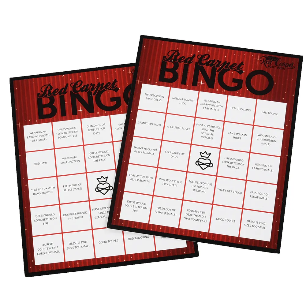 Bingo factory can customize multiple gameplay  size  content and color printing Bingo card
