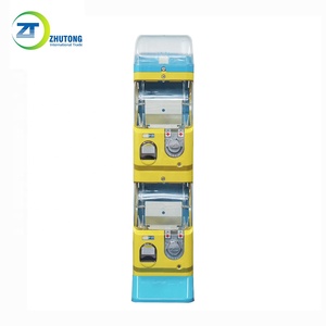 Özelleştirilmiş Zhutong iki katmanlı üst ekran arcade gashapon dağıtıcı jetonlu sürpriz kapsül çocuk oyuncak otomatı - Product Image 5