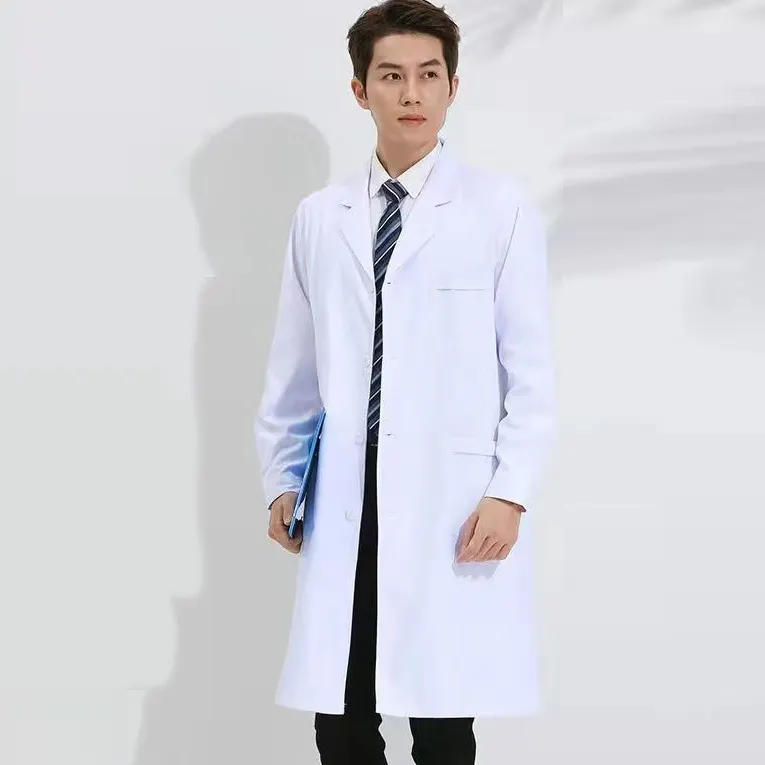 Manteau de laboratoire médical blanc 2022 pour homme