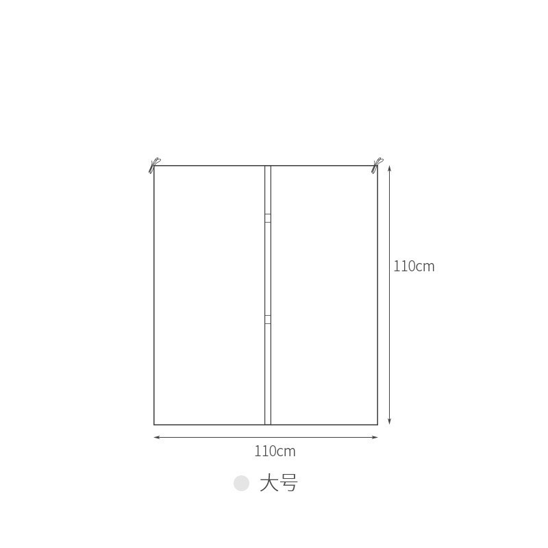 Large size 3D clothing dust cover