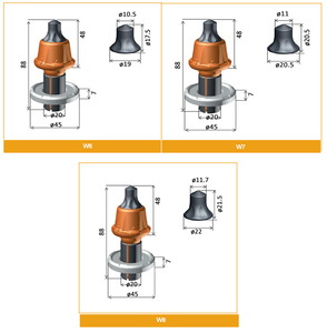 Đường phay Picks Vòng Shank <span class=keywords><strong>bits</strong></span> W6-20 <span class=keywords><strong>Cutter</strong></span> răng cho Đường máy phay - Product Image 3
