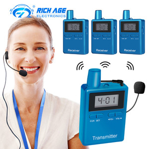 Rich Age One Way Wireless-Reiseleiter system für Führungs touren und mehrsprachige Übersetzungs konferenzen - Product Image 1