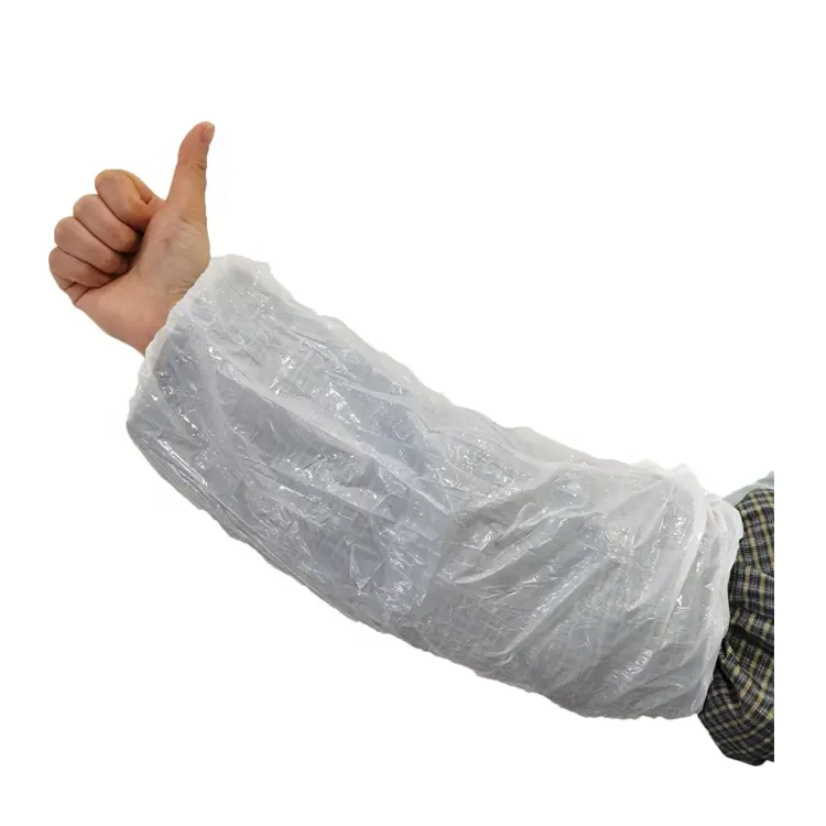 White pe film waterproof disposable oversleeve oversleeves arm cover plastic sleeve arm cover