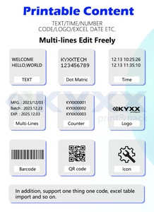 PM KYXXTECH Multi-lingua portatile stampa data Coder <span class=keywords><strong>Batch</strong></span> numero stampante a getto d'inchiostro scatola di imballaggio pistola a getto d'inchiostro LOGO pistola - Product Image 3