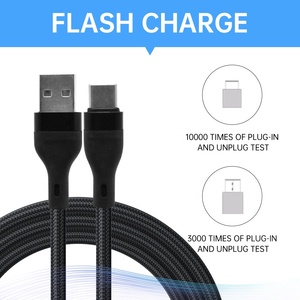 F-Card Braided USB to TYPE-<strong>C</strong> Data Cable Is Suitable for Smart Phone USB Android Wire Fast Charging - Product Image 3