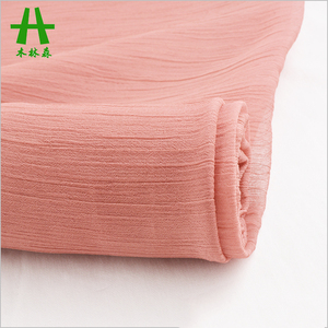 Mulinsen Textile Light Weight 100% <strong>Polyester</strong> <strong>30D</strong> Shiny Chiffon Yoryu Fabric Plain Crepe Chiffon - Product Image 1