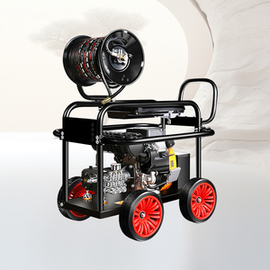 200bar 30hp 2900psi柴油发动机管道疏浚机工业下水道清洁器，带市政工厂社区车轮 - Product Image 1