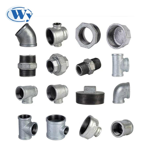可锻钢黑色和镀锌金属管件弯头三通减速器和法兰 - Product Image 2