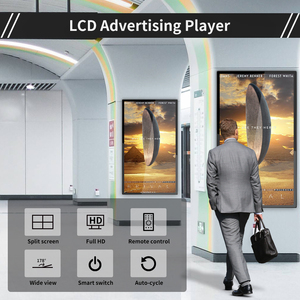 FHD UHD 4K Digital Signage киоск 75 85 дюймов LCD Digital Signage сенсорные экраны программируемая доска сообщений Android Player - Product Image 3