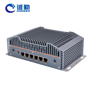 Machine Vision Fanless <strong>Mini</strong> PC 13th 12th Gen Core I3 I5 I7 6*2.5G Lan 2*DDR5 IOT Industrial X86 Firewall Router Pfsense <strong>Mini</strong> PC - Product Image 1