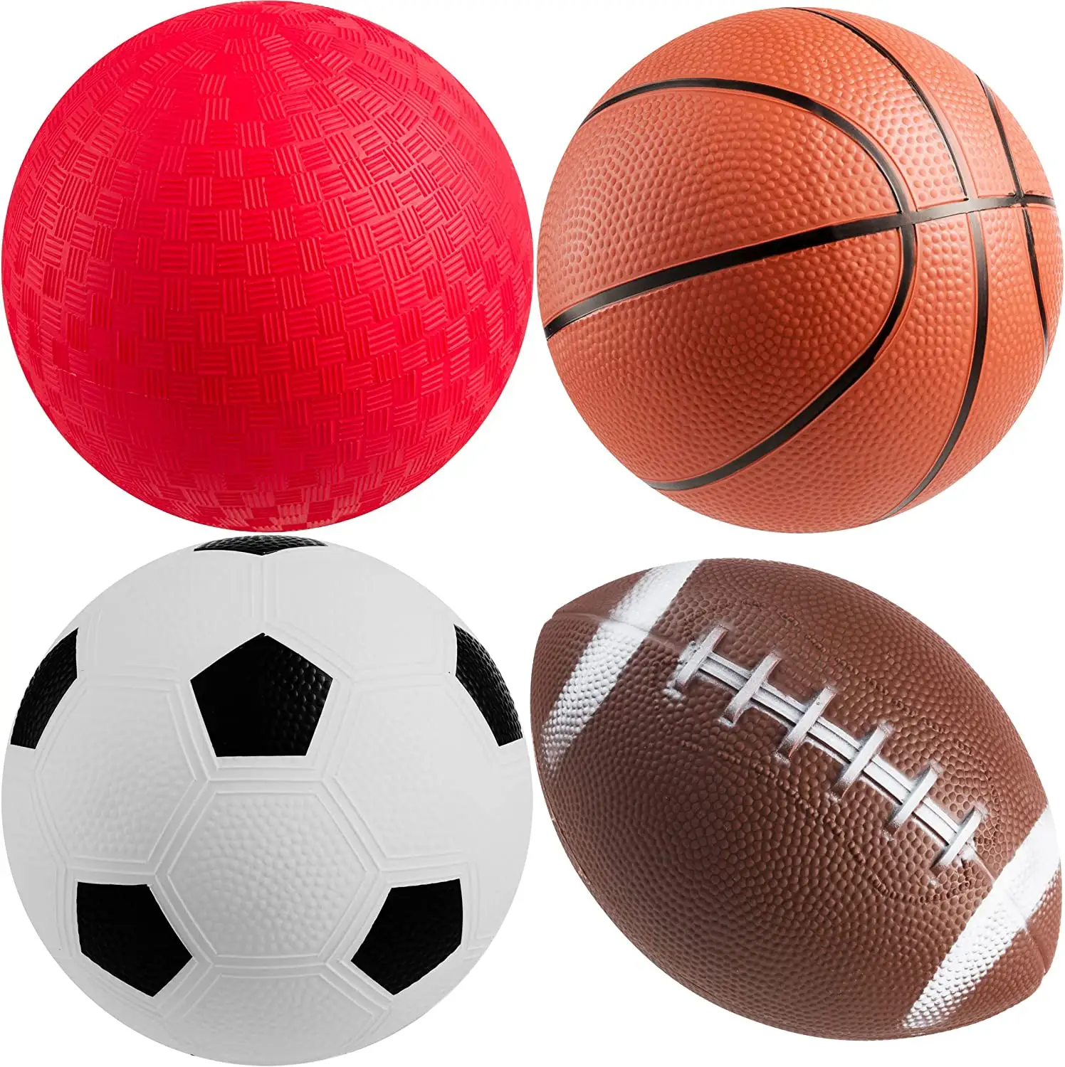 Balles de sport gonflables en PVC, 1 pompe 1 pièce de ballon de Football de 5 pouces, basket-Ball, ballon de terrain de jeu, ballon de Football de 6.5 pouces