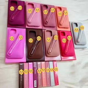 Hailey Ins <strong>Style</strong> Phone Case Lipstick with Box for <strong>Apple</strong> Models 12 13 14 15 16 Plus 3D Silicone Cover with Storage Shockproof - Product Image 2