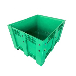 Large Unfoldable Stackable Plastic Pallet Crates Heavy Duty Plastic Stacking <strong>Container</strong> for Transportation <strong>Logistics</strong> - Product Image 2