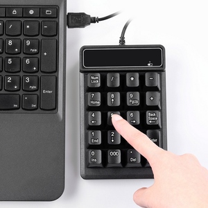 Teclado numérico con cable USB, teclado numérico con sensación mecánica, teclado de 19 teclas a prueba de agua para ordenador portátil, PC de escritorio, portátil, negro - Product Image 6