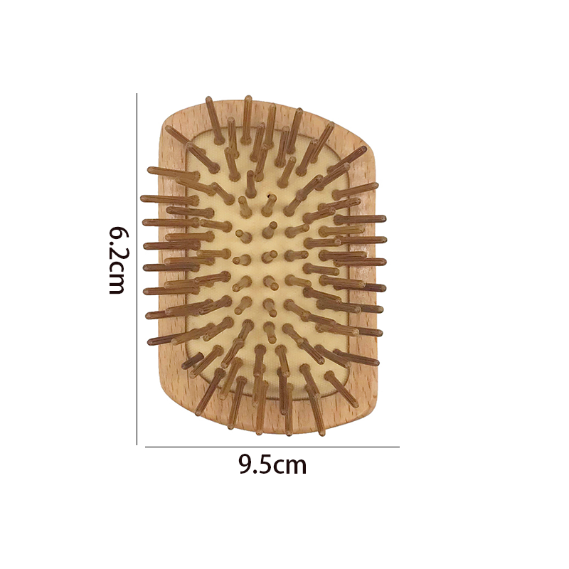 Braun 711 # (9,5*6,2*5CM Bois de hêtre + Caoutchouc + Bambou)