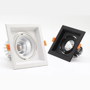 China Recessed Rectangular <strong>LED</strong> COB Square Frame Spotlight in <strong>Led</strong> Ceiling Lights Gimbal Dimmable Downlight Housing <strong>5W</strong>-75W - Product Image 2