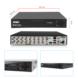 16 kanal yeni HD 5.0 MP AHD CCTV kamera kiti XVR açık güvenlik kamera sistemi ile ses 8 adet açık & 8 adet kapalı paket - Product Image 3