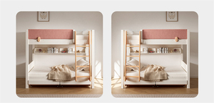 Northern American Solid Oak <strong>Wood</strong> Bunk Bed with Ladders and Storage Drawers for Kids and Twins - Product Image 6