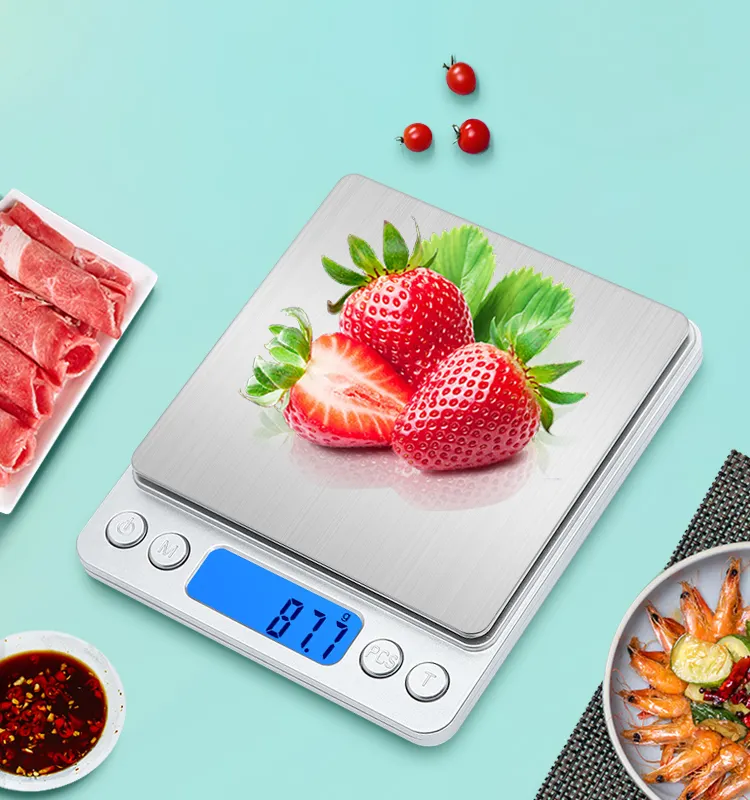 Báscula digital de peso de alimentos multifunción, 0,1g, analógica, 1kg, nueva