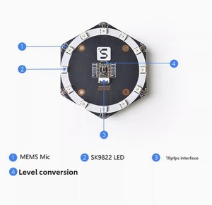 Sipeed ไมโครโฟน6-in-1อาร์เรย์1Mic การแปลแหล่งที่มา beamforming ที่มีความแม่นยำสูงการรู้จำเสียง - Product Image 2