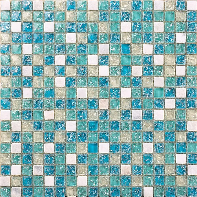 Azulejos de piscina de cristal de pared de mosaico de cerámica de 300x300 para piscina