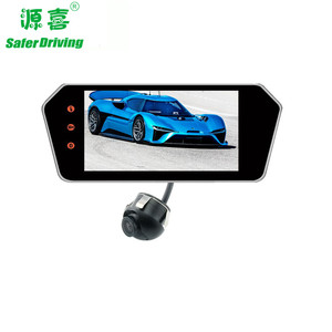 4.3/7 LED Color Car Vehicle Rearview Mirror <strong>Monitor</strong> for DVD/VCR/Car Reverse <strong>Backup</strong> Camera( PAL / NTSC) Black XY-2058 - Product Image 3