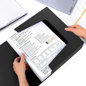 A4ストレージファイルボックスアーカイブケース65mmスパインボックスファイルドキュメントストレージボックスオフィススクール用 - Product Image 6