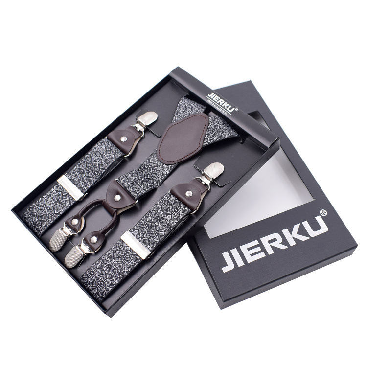 Cabeza de cuero de cuatro clips para adultos-anacardo gris