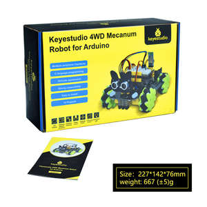 Keyestudio 4WD Mecanum <strong>Car</strong> for <strong>Arduino</strong> - Product Image 5