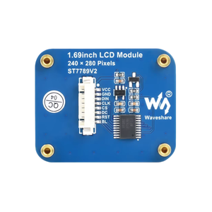 Raspberry Pi /Ardu/STM32用の新しい1.69インチLCDディスプレイモジュールST7789V2ドライバー丸みを帯びたコーナー240x280解像度SPIインターフェース - Product Image 1