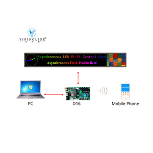 Wi-Fi Mobile APP Video Controller a colori Full Color Banner schermo asincrono LED scheda di controllo Huidu HD-D16 - Product Image 3