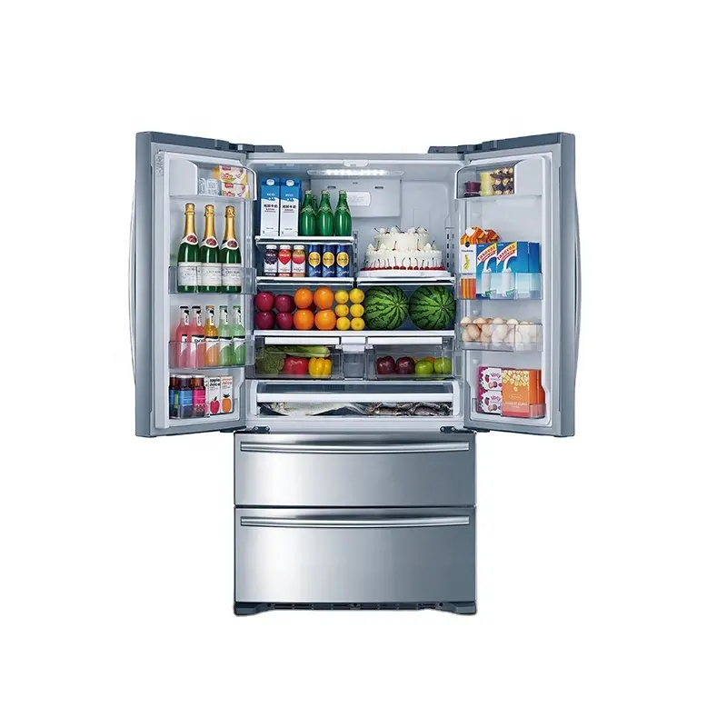 HC767WE No frost french door refrigerator with ice maker dual cycle