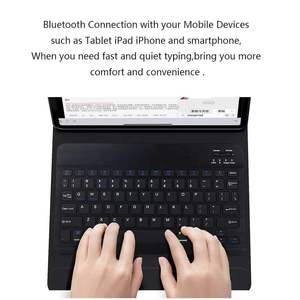 Teclado de Tablet PC de 10 pulgadas Mini teclado inalámbrico y ratón recargable para iPad teléfono teclado portátil