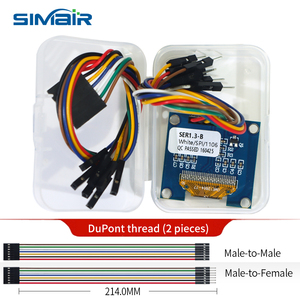 1,3-Zoll-OLED-12864-LCD-Bildschirm, weißes Licht, löt bare Stifte, serieller SPI-Anschluss, 7-poliges OLED-Anzeige modul, 3V. - Product Image 6