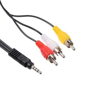 Precios de fábrica de alta calidad 3,5mm RCA Audio Video Cable 3,5mm Jack macho a 3 RCA macho AV Cable 1,5 M DV MP4 convertidor - Product Image 3