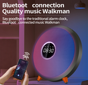Reloj despertador digital multifuncional con luz nocturna RGB Altavoz inalámbrico portátil que incluye entrada auxiliar Pantalla de uso de radio - Product Image 5