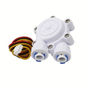 Sensores de flujo de pulso de alta calidad, medidor de flujo de agua de efecto Hall 3-24V 0,3-3.0l/min para dispensador de agua, Sensor de flujo de agua