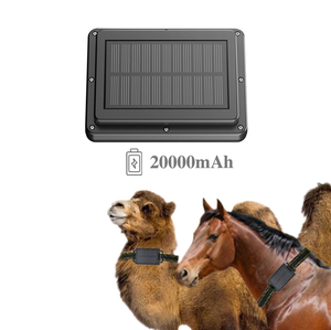 Pin 20000mAh IP67 không thấm nước 4 gam thông minh <span class=keywords><strong>GPS</strong></span> định vị cho bò ngựa vật nuôi gia súc năng lượng mặt trời Powered từ xa từ localizador nhựa - Product Image 1