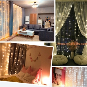 Nhà Máy Giá USB 3X3M LED Chuỗi Đèn Vòng Hoa Ngoài Trời Nhà Cho Đám Cưới/Đảng/Rèm/Trang Trí Sân Vườn Giáng Sinh Cổ Tích Đèn - Product Image 5