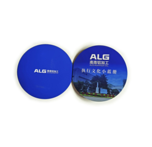 工厂定制迷你圆形设计双折三折印刷传单折叠目录印刷小册子广告传单手册 - Product Image 6