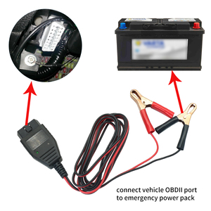 OBDII診断ツールバッテリー交換無停電電動工具プリセットカー緊急電源コード付き車両コード - Product Image 5